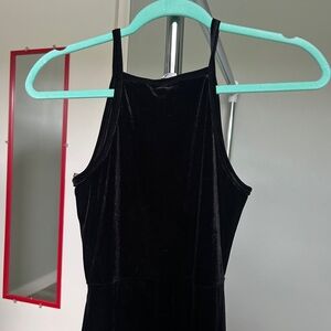 Elegant Black Velvet Dress